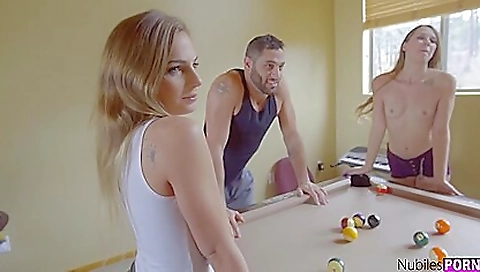 Sexy young girl with a big fat cock